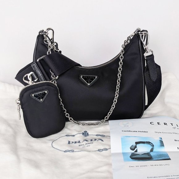 SOLD Prada Black 2005 Reedition Crossbody Bag - Picture 8 of 8